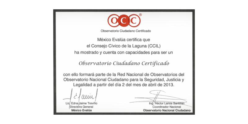 Primer Observatorio Ciudadano Certificado y nacimiento de la Red Nacional
